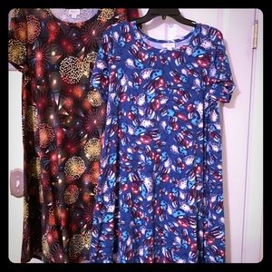 LuLaRoe Fourth of July Carly combo